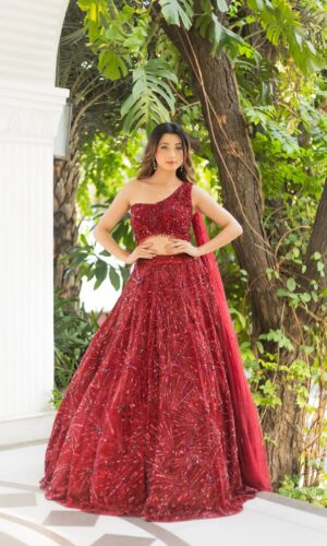 The Ruby Elegance Lehenga Set